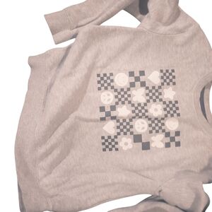 Gray Graphic Girls Sweater